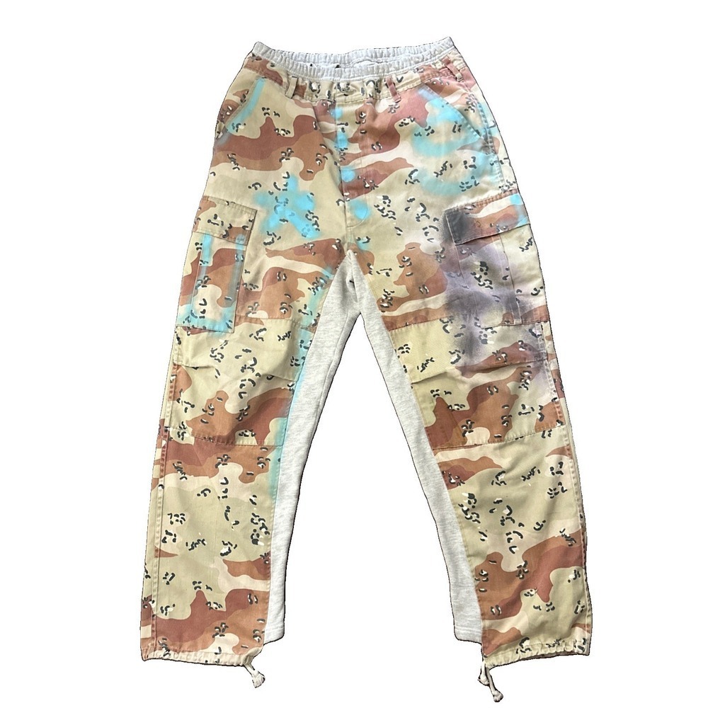 Fred Segal Original Camo Sweatpants Size L/XL Crafted By Virgo Rare